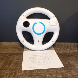 White Wii Steering Wheel
